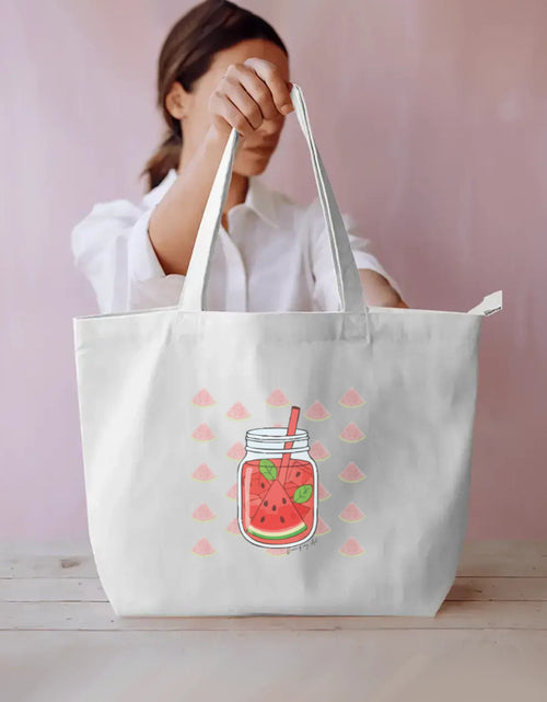 Watermelon Juice Beach Bag (With Zipper)